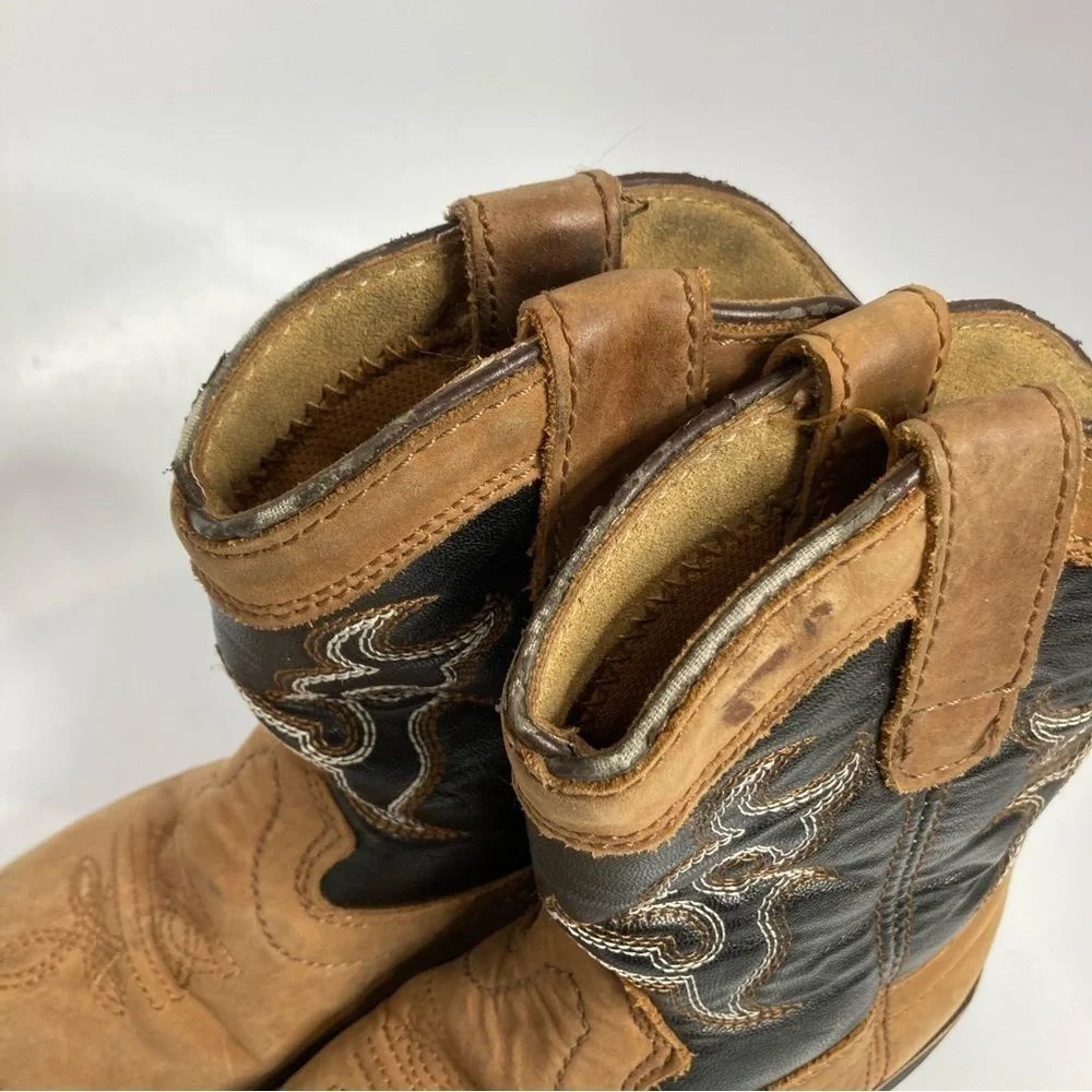 Itasca leather boots buckaroo black‎ size 12